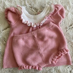 Janie and Jack 6-12 months knit romper set